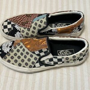 VANS Slip on Shoes, patchwork design